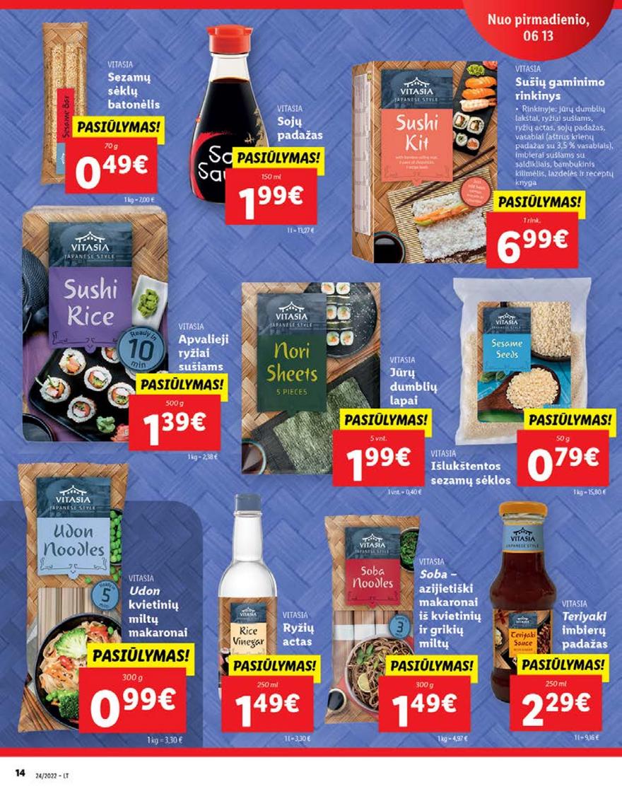 Lidl pasiūlymai akcijos nuo 
  2022-06-13 iki 
  2022-06-19 | Leidinukas.lt puslapis 14