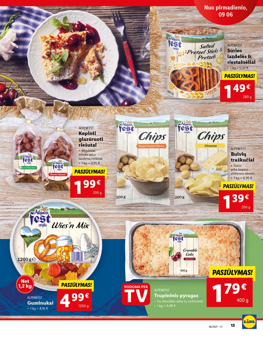 Lidl maisto prekių pasiūlymai akcijos nuo 
  2021-09-06 iki 
  2021-09-12 | Leidinukas.lt puslapis 13