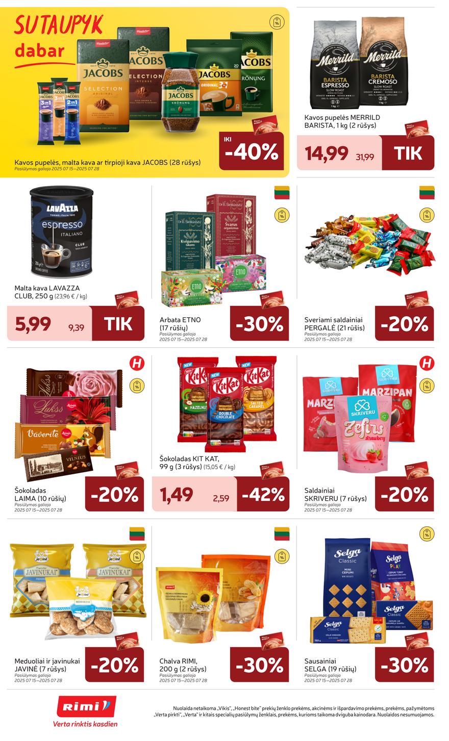 Rimi savaitinis leidinys 29 akcijos nuo 
  2025-07-15 iki 
  2025-07-21 | Leidinukas.lt puslapis 23