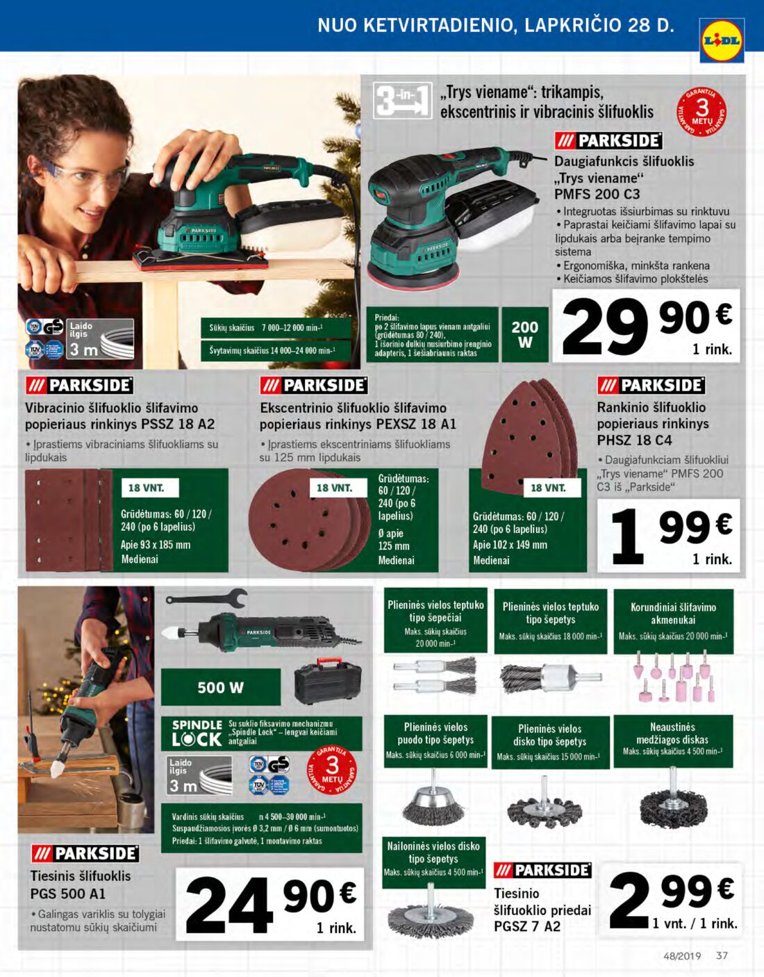 Lidl savaitinis leidinys akcijos nuo 
  2019-11-25 iki 
  2019-12-01 | Leidinukas.lt puslapis 37