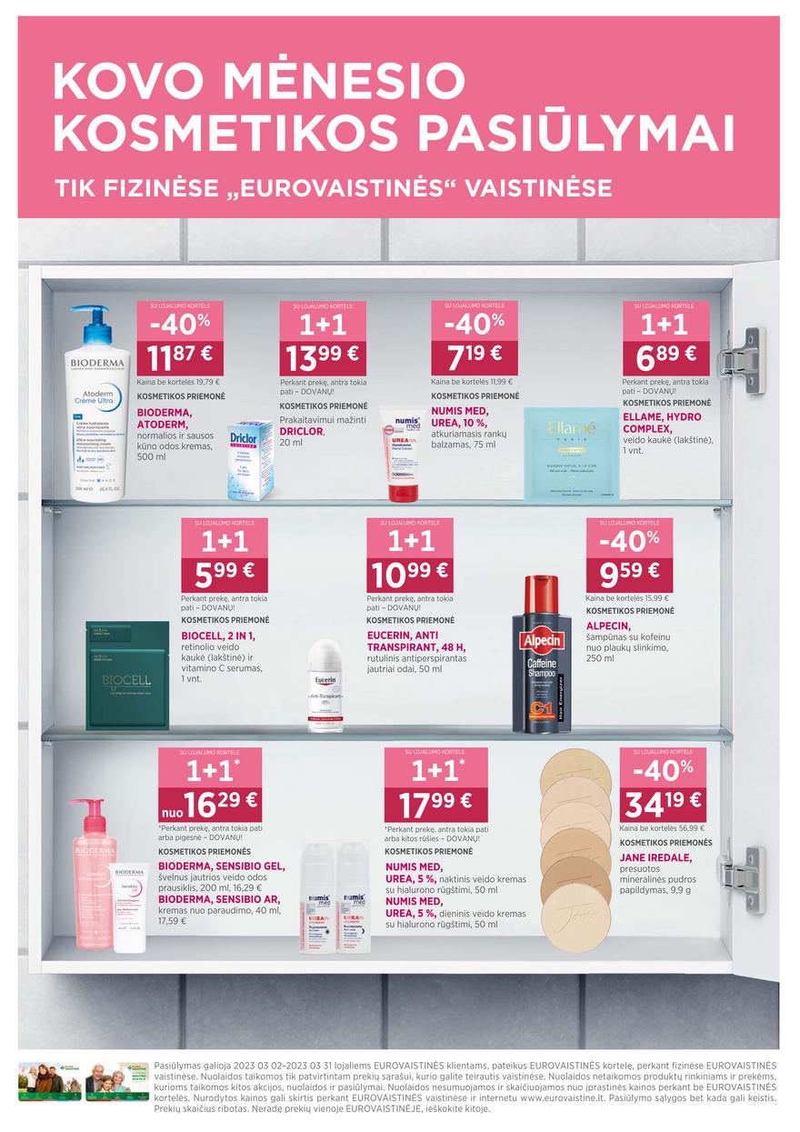 Euro vaistinė leidinys akcijos nuo 
  2023-03-02 iki 
  2023-03-31 | Leidinukas.lt puslapis 33