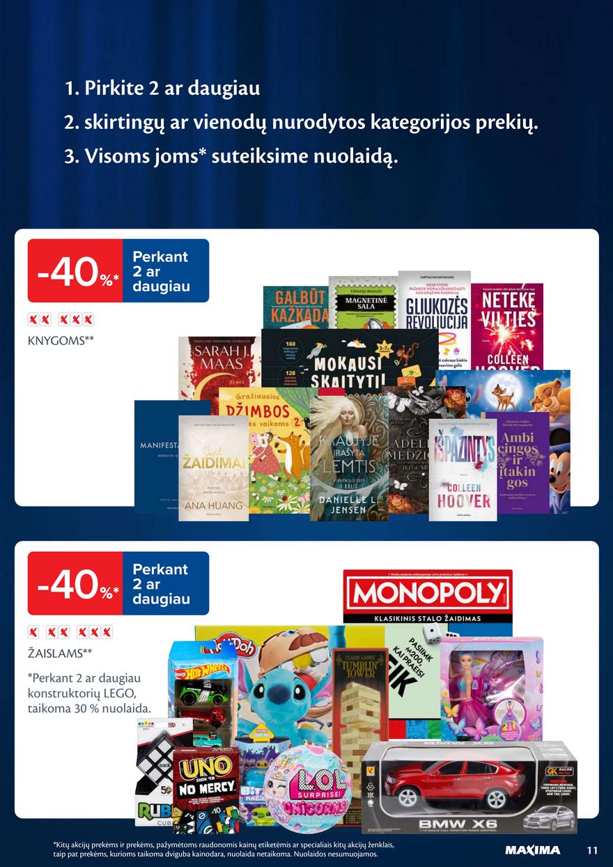 Maxima leidinys akcijos nuo 
  2025-10-28 iki 
  2025-11-03 | Leidinukas.lt puslapis 11
