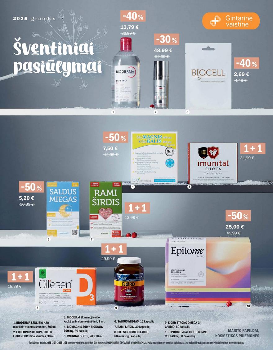 Gintarinės vaistinės leidinys akcijos nuo 
  2025-12-01 iki 
  2025-12-31 | Leidinukas.lt puslapis 1