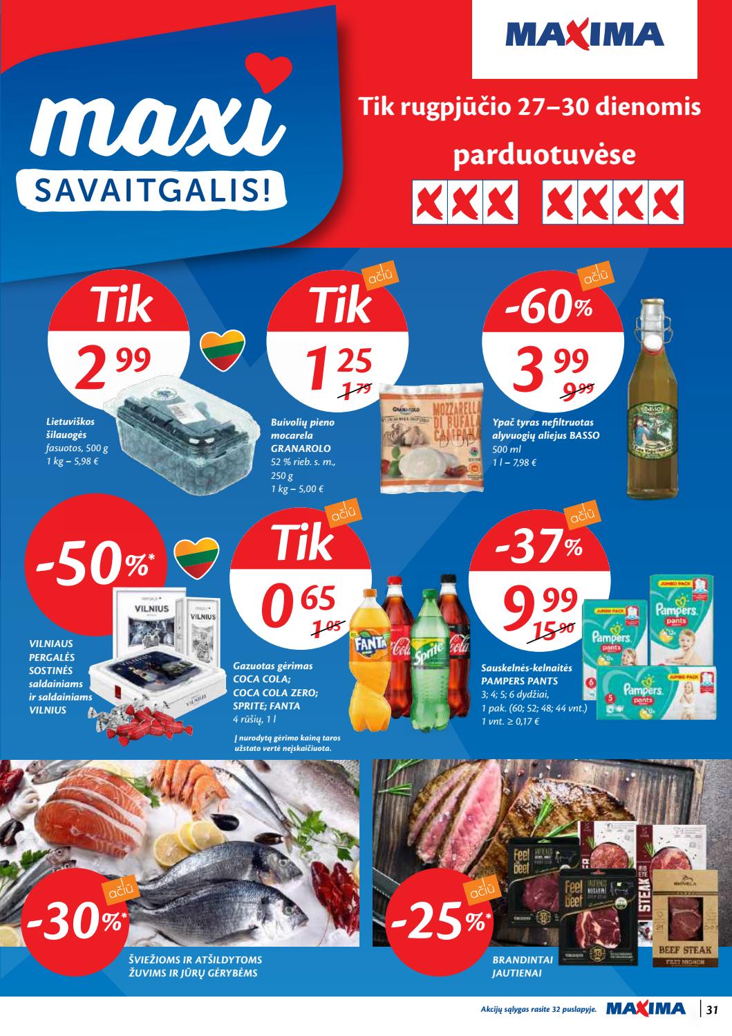 Maxima kaininis leidinys akcijos nuo 
  2020-08-25 iki 
  2020-08-31 | Leidinukas.lt puslapis 31