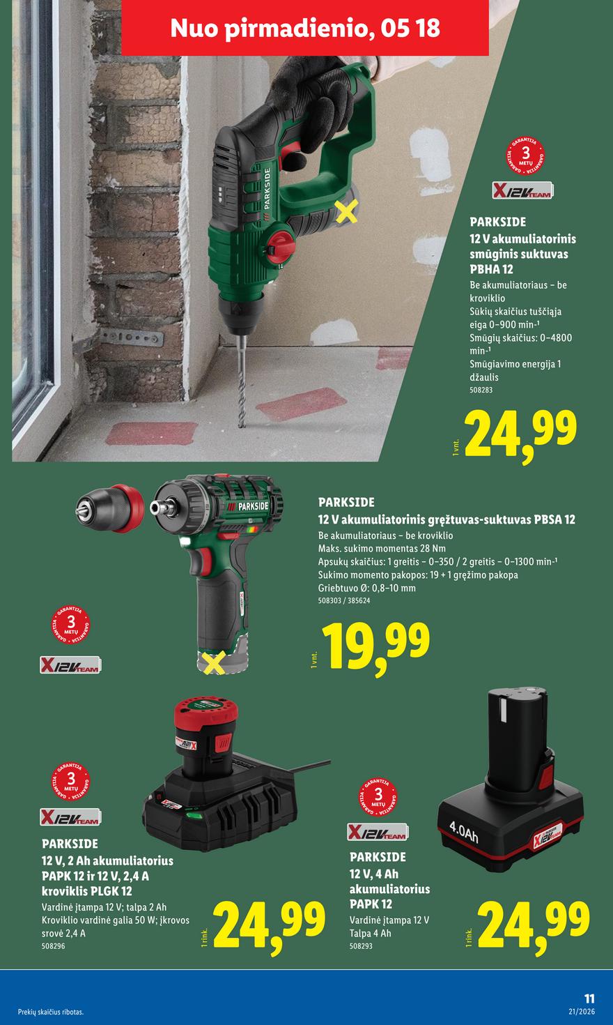 Lidl leidinys akcijos nuo 
  2026-05-18 iki 
  2026-05-24 | Leidinukas.lt puslapis 11