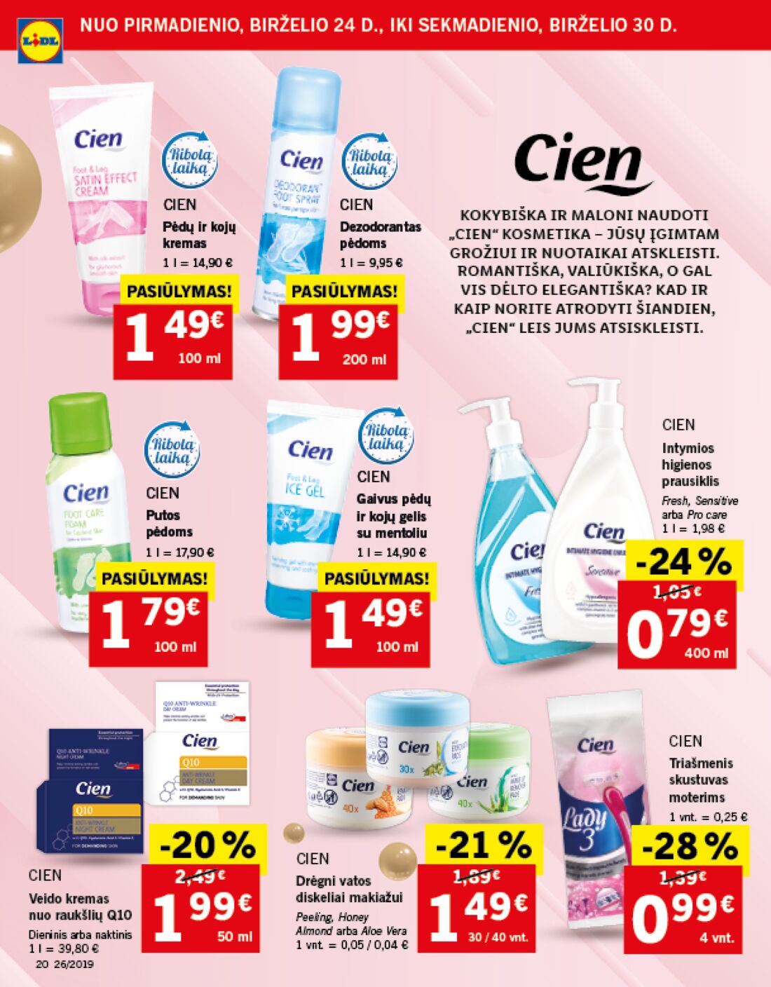 Lidl savaitinis leidinys akcijos nuo 
  2019-06-24 iki 
  2019-07-02 | Leidinukas.lt puslapis 20