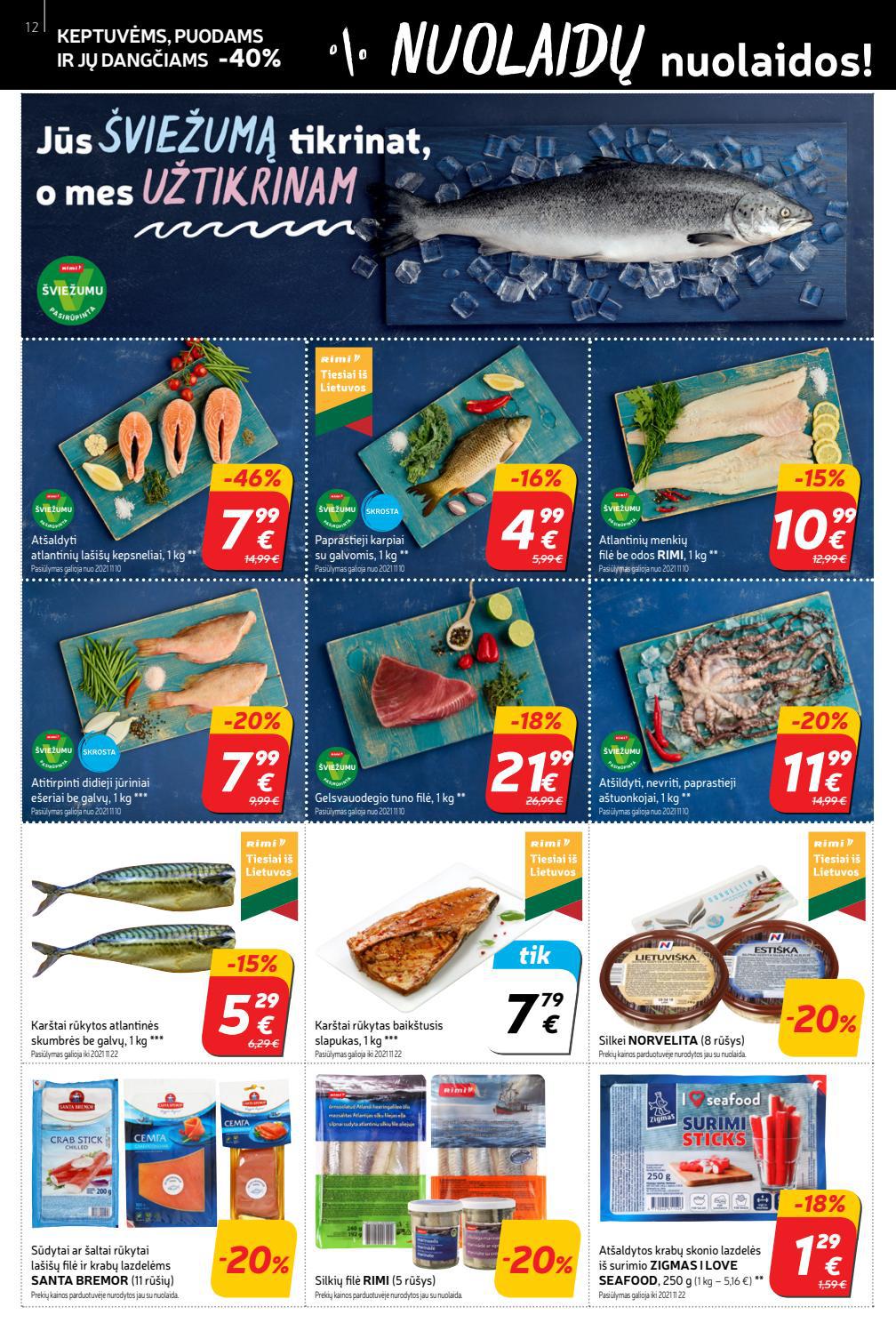Rimi savaitinis leidinys akcijos nuo 
  2021-11-09 iki 
  2021-11-15 | Leidinukas.lt puslapis 12