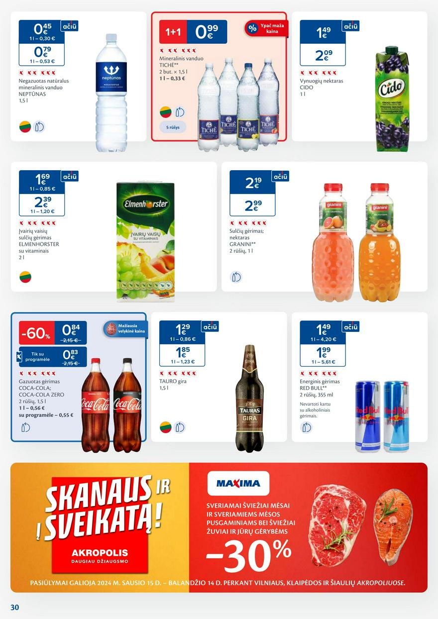 Maxima leidinys akcijos nuo 
  2024-03-26 iki 
  2024-04-01 | Leidinukas.lt puslapis 30