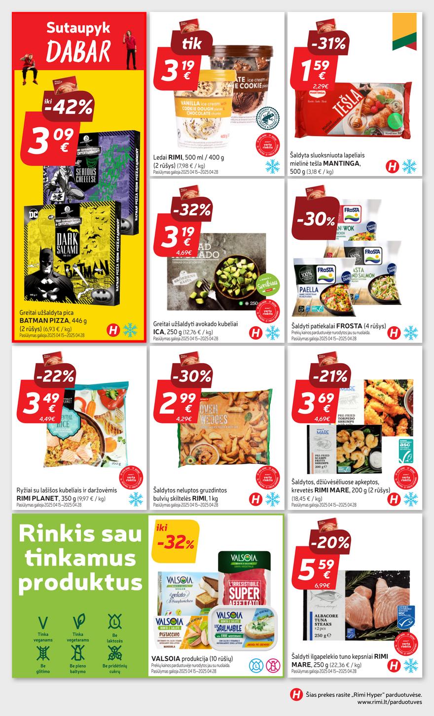 Rimi savaitinis leidinys 17 akcijos nuo 
  2025-04-22 iki 
  2025-04-28 | Leidinukas.lt puslapis 18