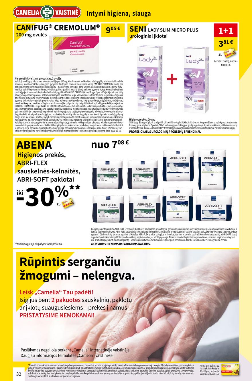 Camelia leidinys akcijos nuo 
  2022-03-01 iki 
  2022-03-31 | Leidinukas.lt puslapis 32
