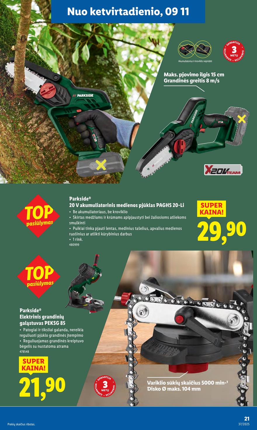 Lidl leidinys akcijos nuo 
  2025-09-08 iki 
  2025-09-14 | Leidinukas.lt puslapis 21