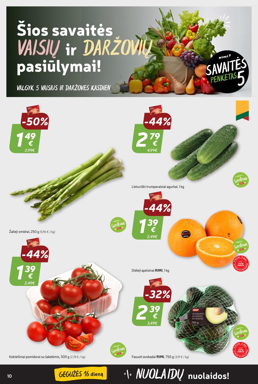 Rimi savaitinis leidinys akcijos nuo 
  2024-05-14 iki 
  2024-05-20 | Leidinukas.lt puslapis 10