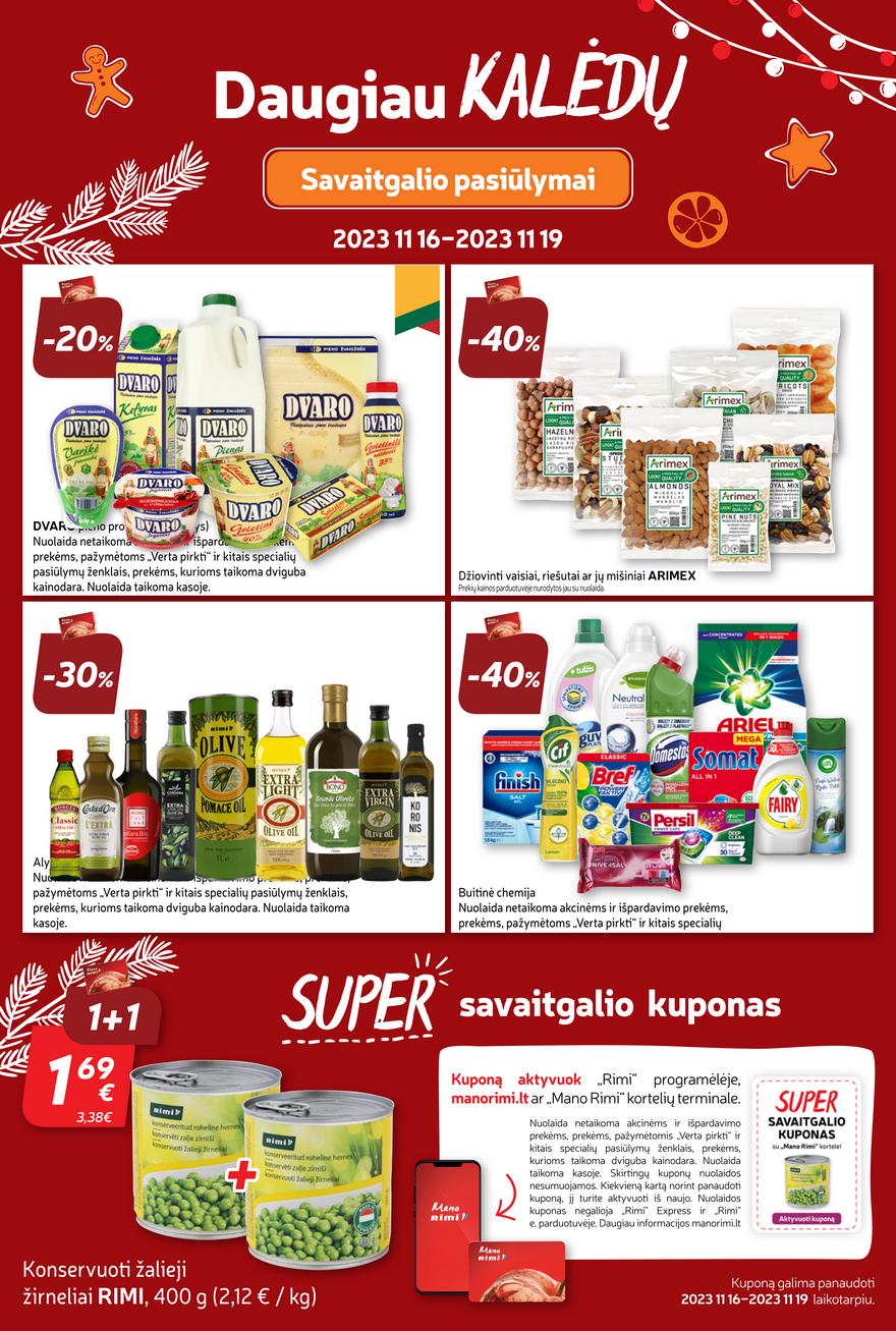 Rimi savaitinis leidinys akcijos nuo 
  2023-11-14 iki 
  2023-11-20 | Leidinukas.lt puslapis 24