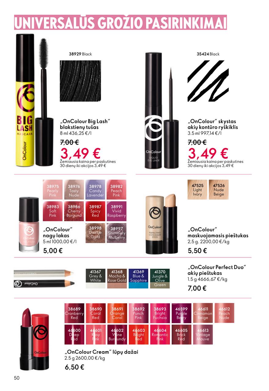 Oriflame katalogas akcijos nuo 
  2025-10-08 iki 
  2025-10-28 | Leidinukas.lt puslapis 50