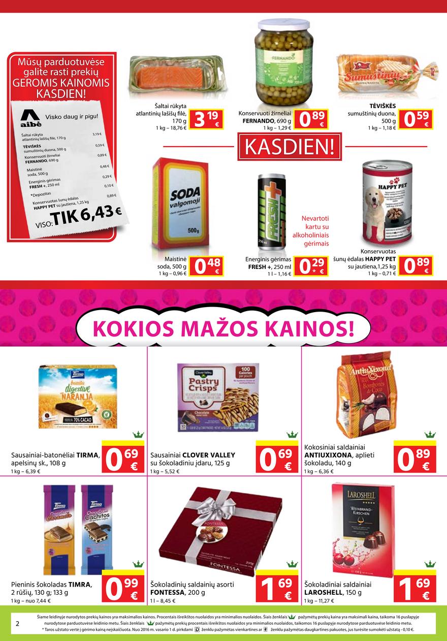 Aibė pasiūlymai akcijos nuo 
  2021-06-03 iki 
  2021-06-15 | Leidinukas.lt puslapis 2