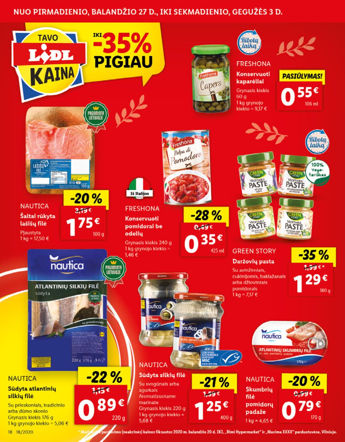 Lidl savaitinis leidinys akcijos nuo 
  2020-04-27 iki 
  2020-05-03 | Leidinukas.lt puslapis 18