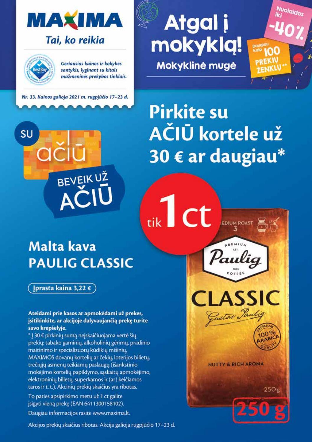 Maxima kaininis leidinys akcijos nuo 
  2021-08-17 iki 
  2021-08-23 | Leidinukas.lt puslapis 1