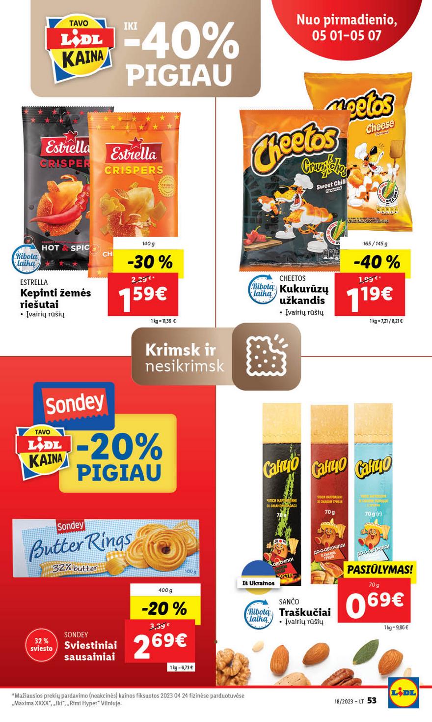 Lidl pasiūlymai akcijos nuo 
  2023-05-01 iki 
  2023-05-07 | Leidinukas.lt puslapis 53