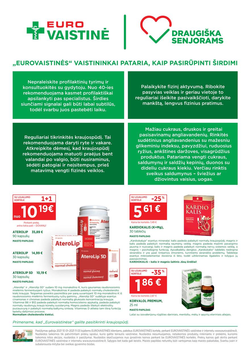 Euro vaistinė leidinys akcijos nuo 
  2021-10-01 iki 
  2021-11-03 | Leidinukas.lt puslapis 39