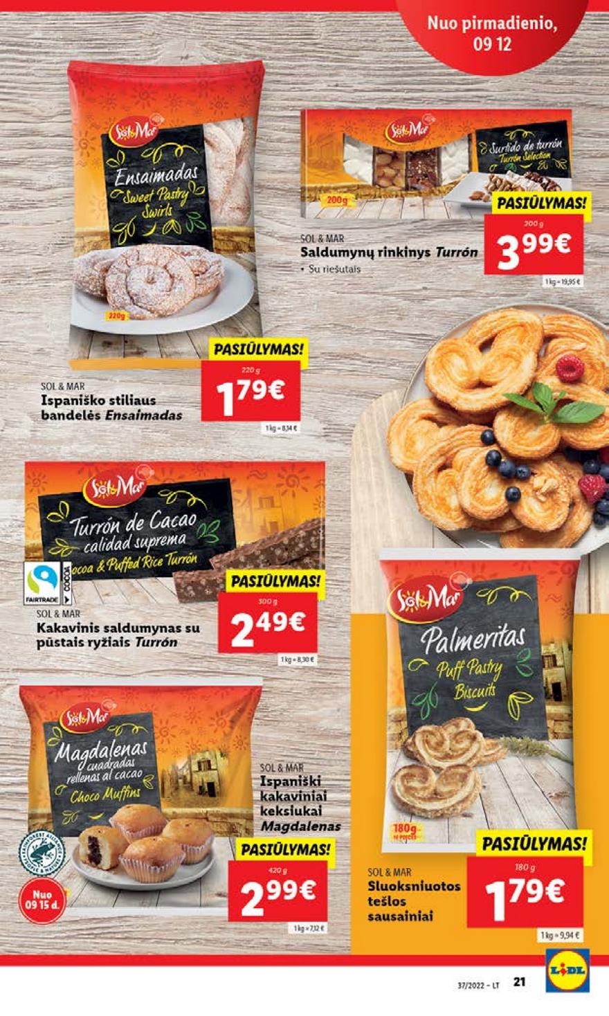 Lidl maisto prekių pasiūlymai akcijos nuo 
  2022-09-12 iki 
  2022-09-18 | Leidinukas.lt puslapis 21