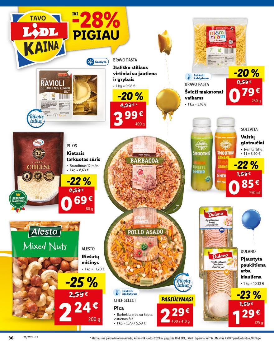 Lidl maisto prekių pasiūlymai akcijos nuo 
  2021-05-17 iki 
  2021-05-23 | Leidinukas.lt puslapis 36