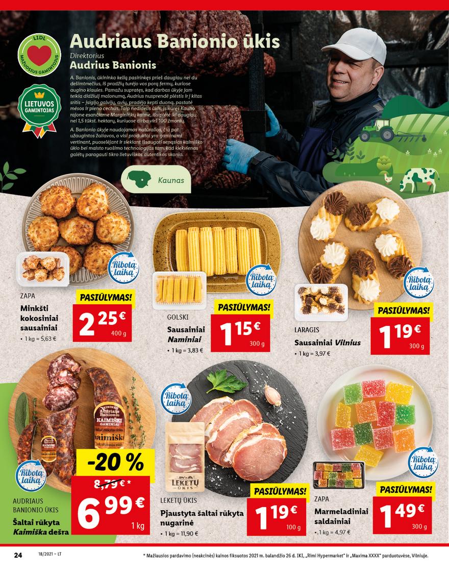 Lidl maisto prekių pasiūlymai akcijos nuo 
  2021-05-03 iki 
  2021-05-09 | Leidinukas.lt puslapis 24