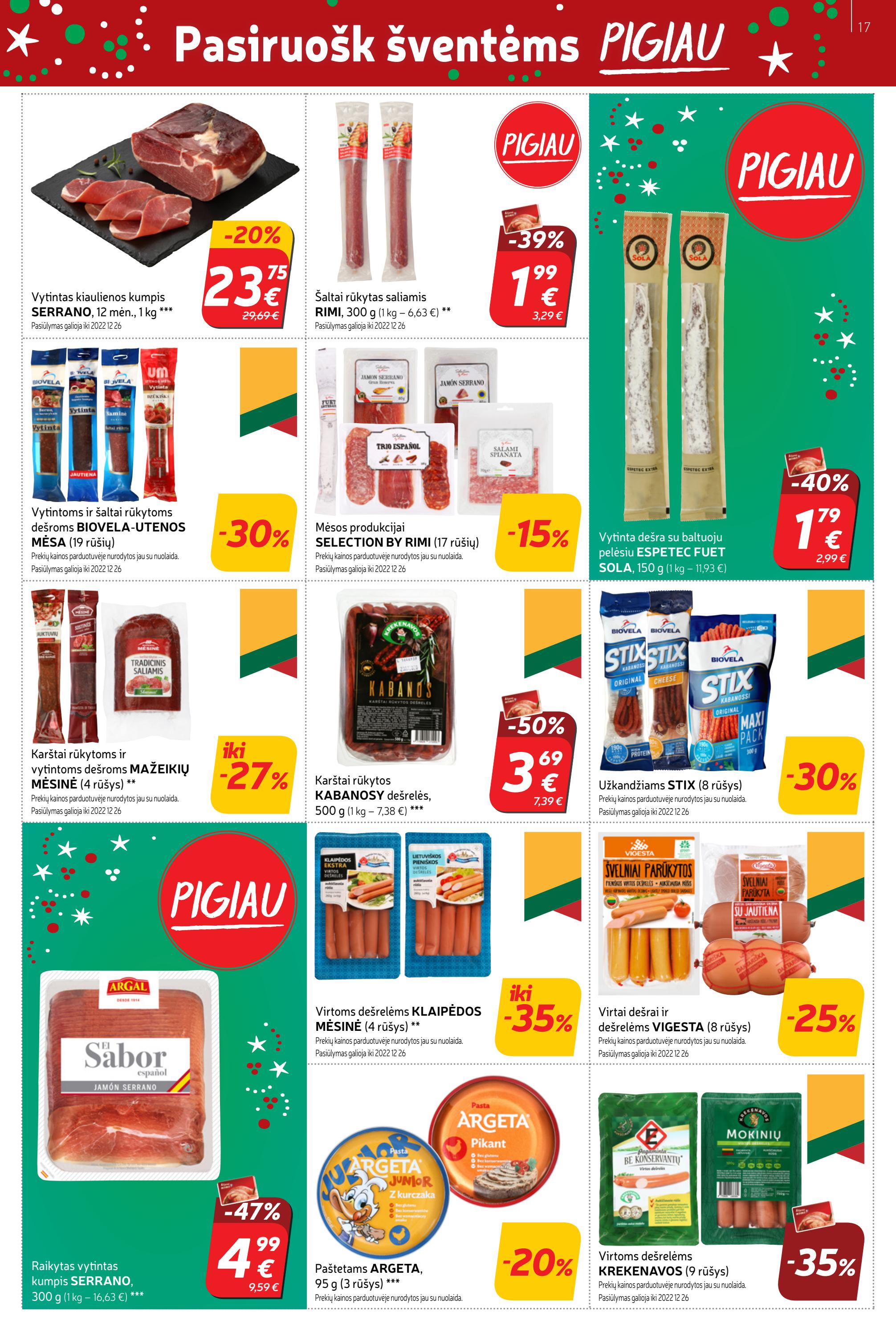 Rimi savaitinis leidinys akcijos nuo 
  2022-12-13 iki 
  2022-12-19 | Leidinukas.lt puslapis 17