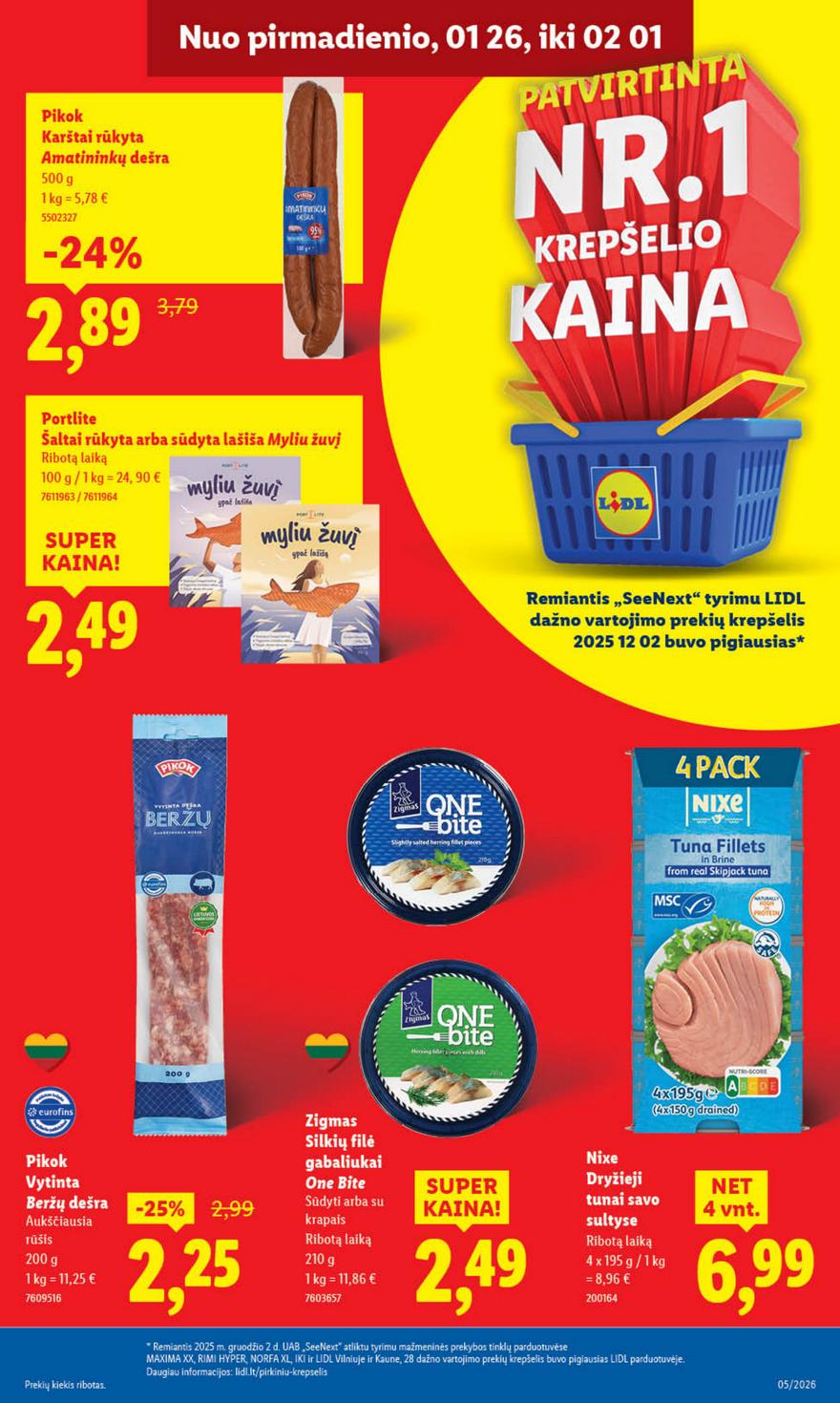 Lidl leidinys naujas akcijos nuo 
  2026-01-26 iki 
  2026-02-01 | Leidinukas.lt puslapis 7