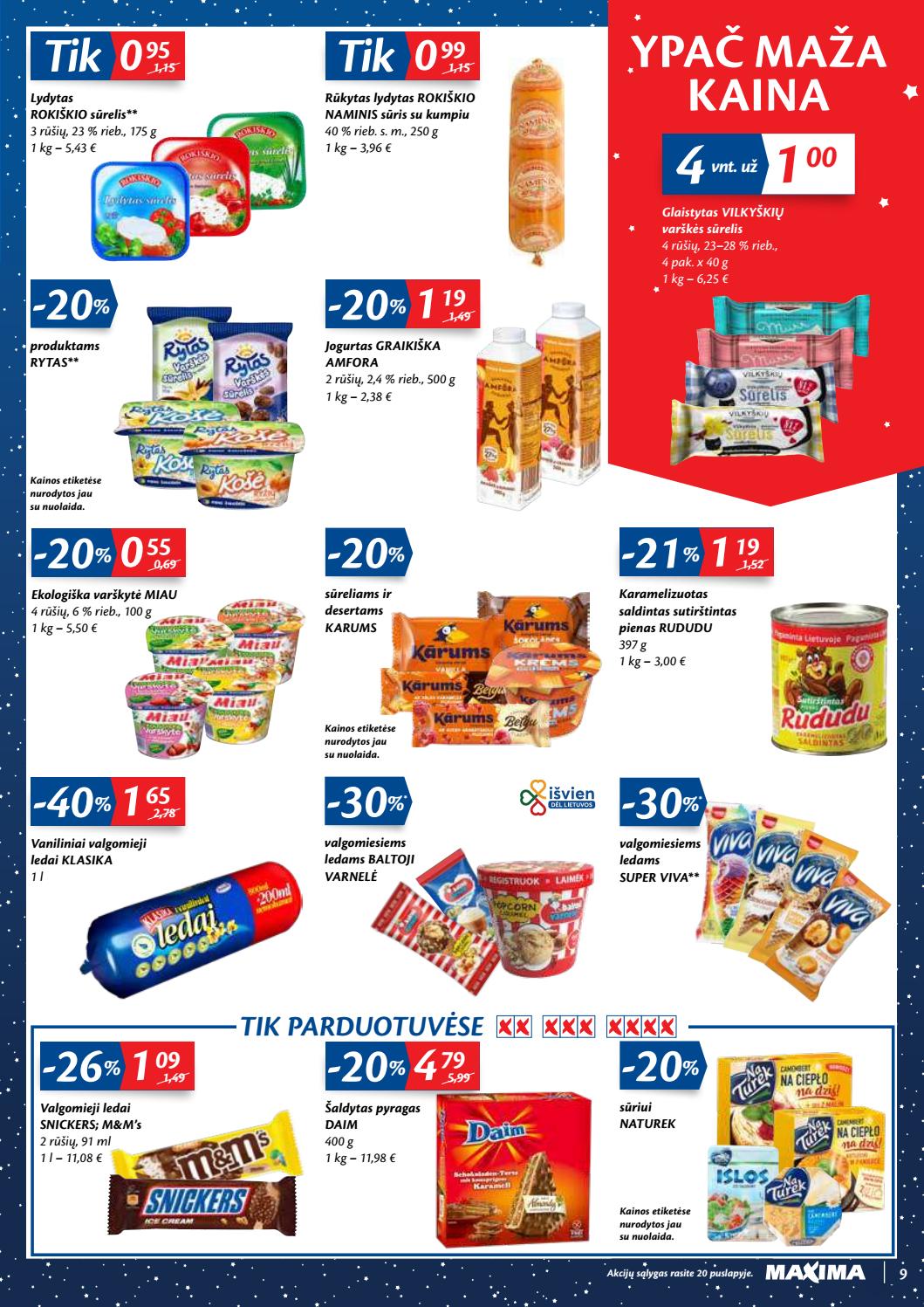 Maxima kaininis leidinys akcijos nuo 
  2020-12-29 iki 
  2021-01-04 | Leidinukas.lt puslapis 9