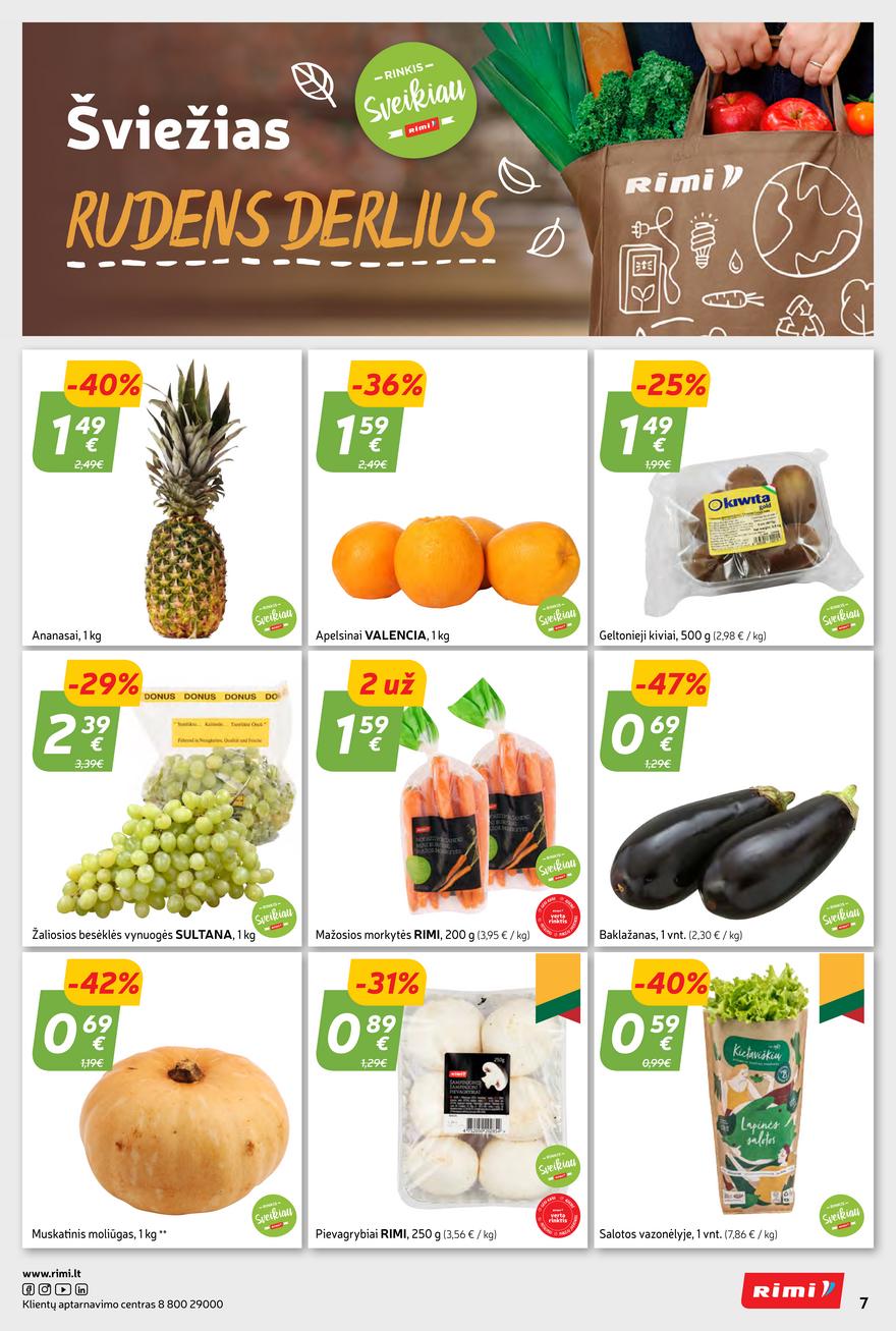 Rimi savaitinis leidinys akcijos nuo 
  2023-10-31 iki 
  2023-11-06 | Leidinukas.lt puslapis 7