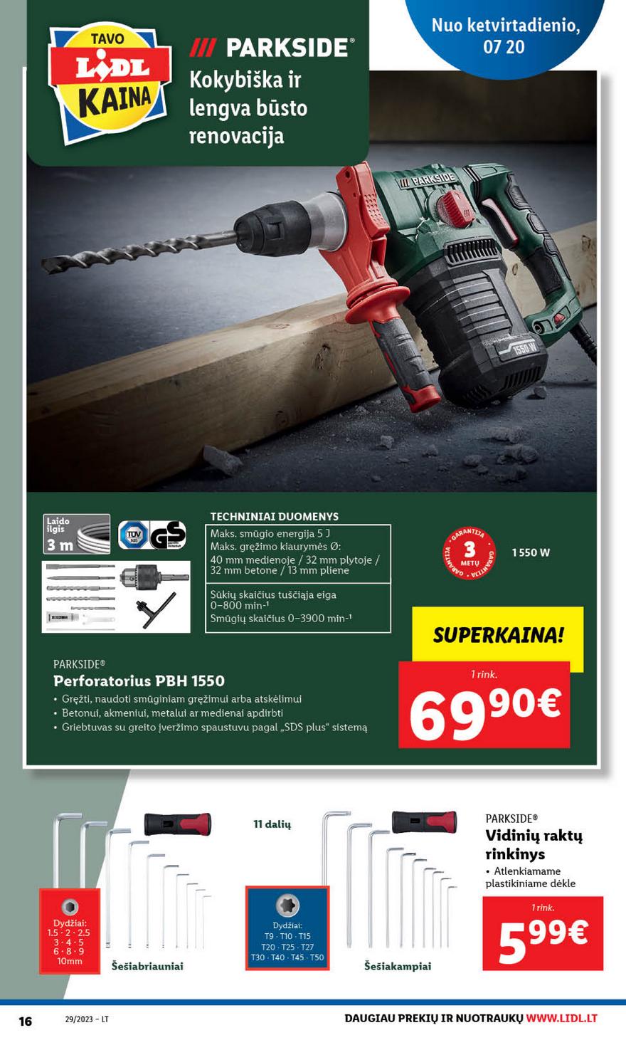 Lidl pasiūlymai akcijos nuo 
  2023-07-17 iki 
  2023-07-23 | Leidinukas.lt puslapis 16