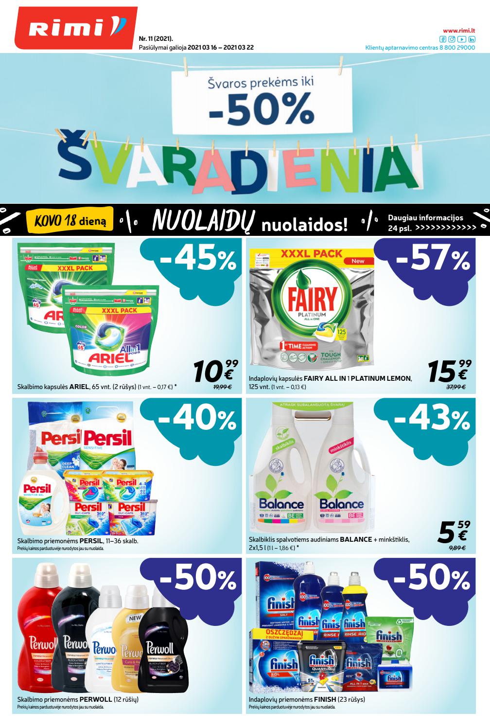 Rimi savaitinis leidinys akcijos nuo 
  2021-03-16 iki 
  2021-03-22 | Leidinukas.lt puslapis 1