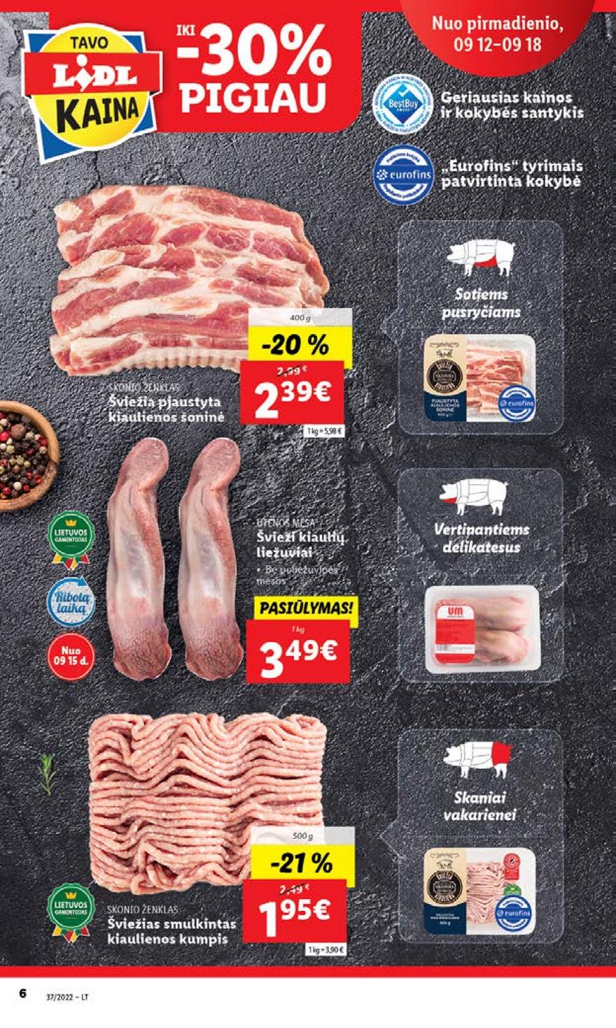 Lidl maisto prekių pasiūlymai akcijos nuo 
  2022-09-12 iki 
  2022-09-18 | Leidinukas.lt puslapis 8