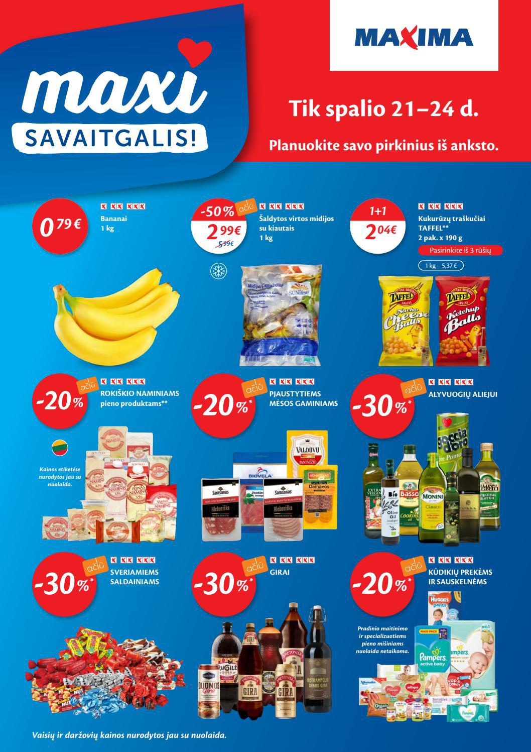 Maxima kaininis leidinys akcijos nuo 
  2021-10-19 iki 
  2021-10-25 | Leidinukas.lt puslapis 36