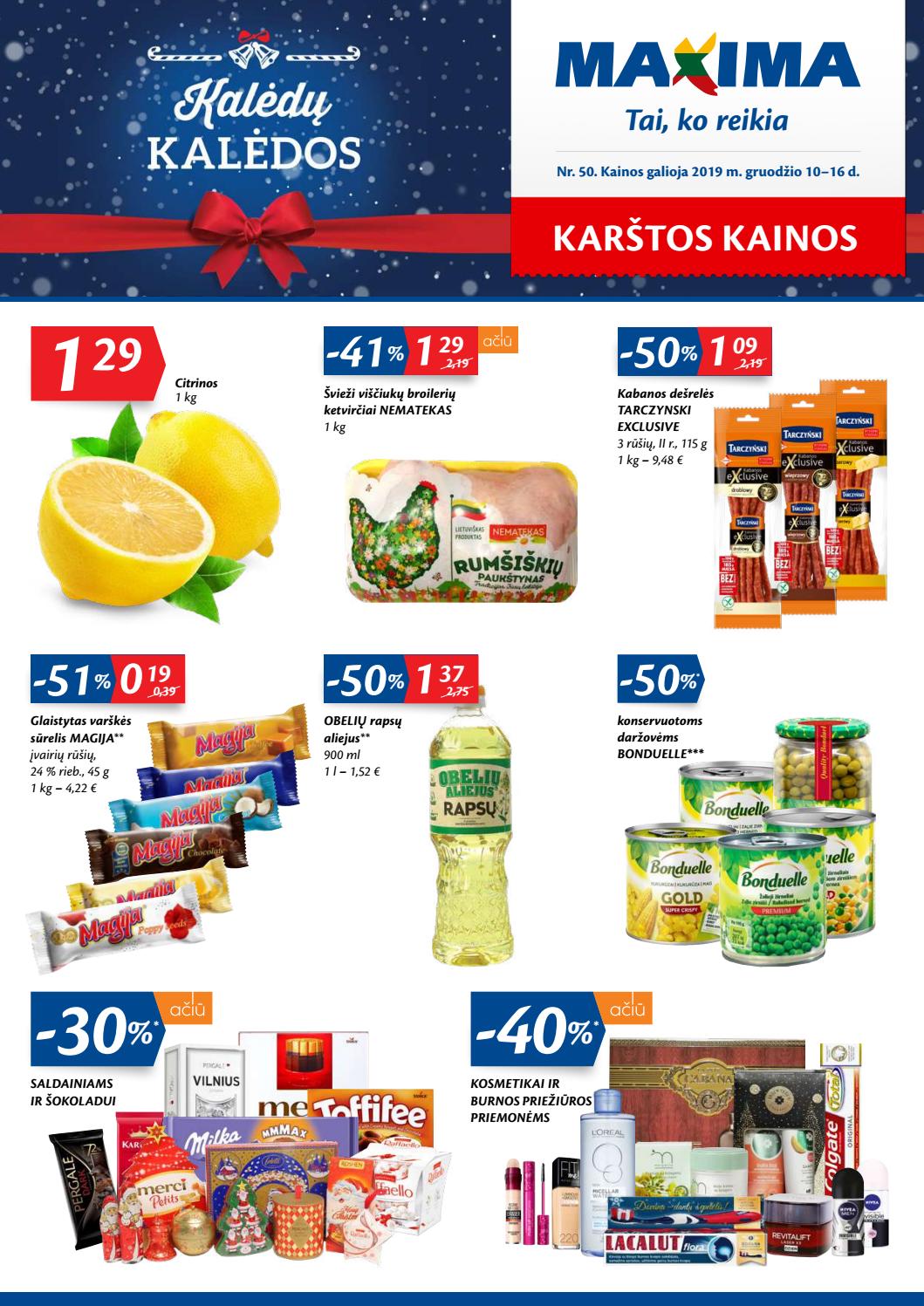 Maxima kaininis leidinys akcijos nuo 
  2019-12-10 iki 
  2019-12-16 | Leidinukas.lt puslapis 1