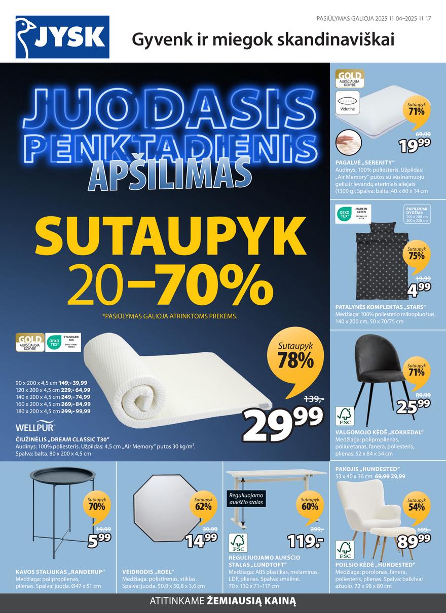 Jysk leidinys akcijos nuo 
  2025-11-04 iki 
  2025-11-17 | Leidinukas.lt puslapis 1