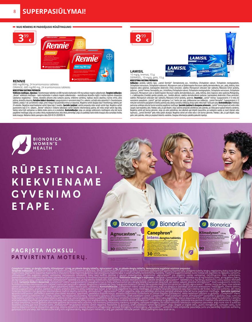 Norfos vaistinės leidinys akcijos nuo 
  2026-07-01 iki 
  2026-07-31 | Leidinukas.lt puslapis 8