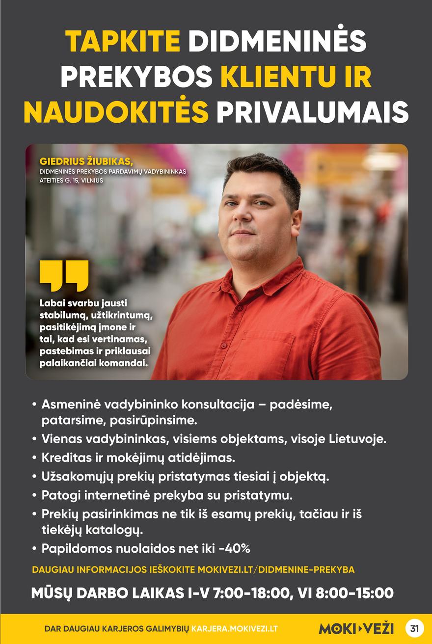 Moki veži leidinys akcijos nuo 
  2023-10-05 iki 
  2023-10-24 | Leidinukas.lt puslapis 31