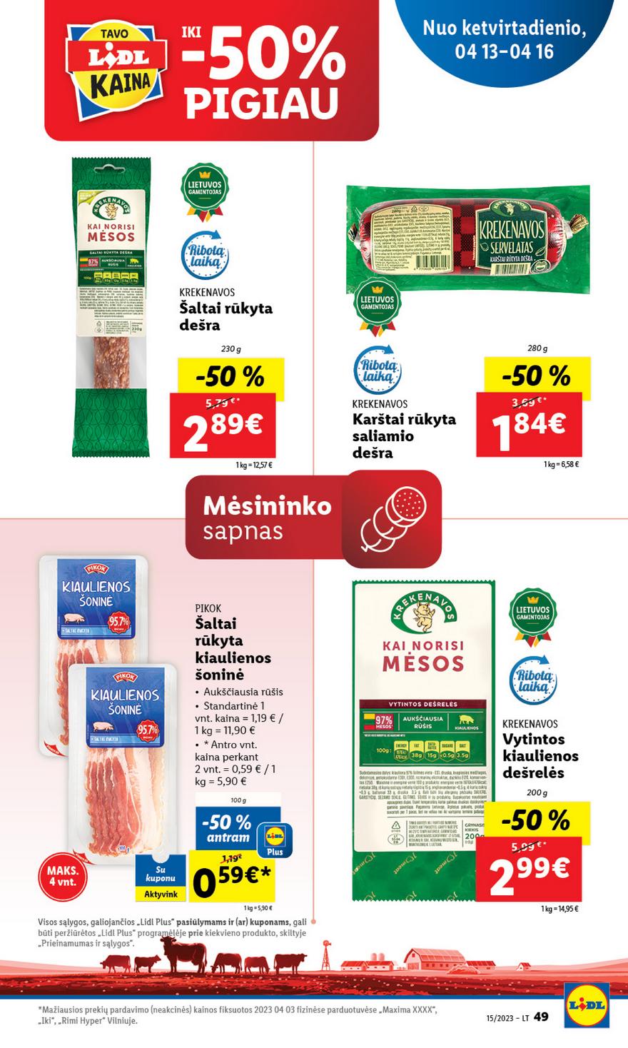 Lidl pasiūlymai akcijos nuo 
  2023-04-10 iki 
  2023-04-16 | Leidinukas.lt puslapis 49