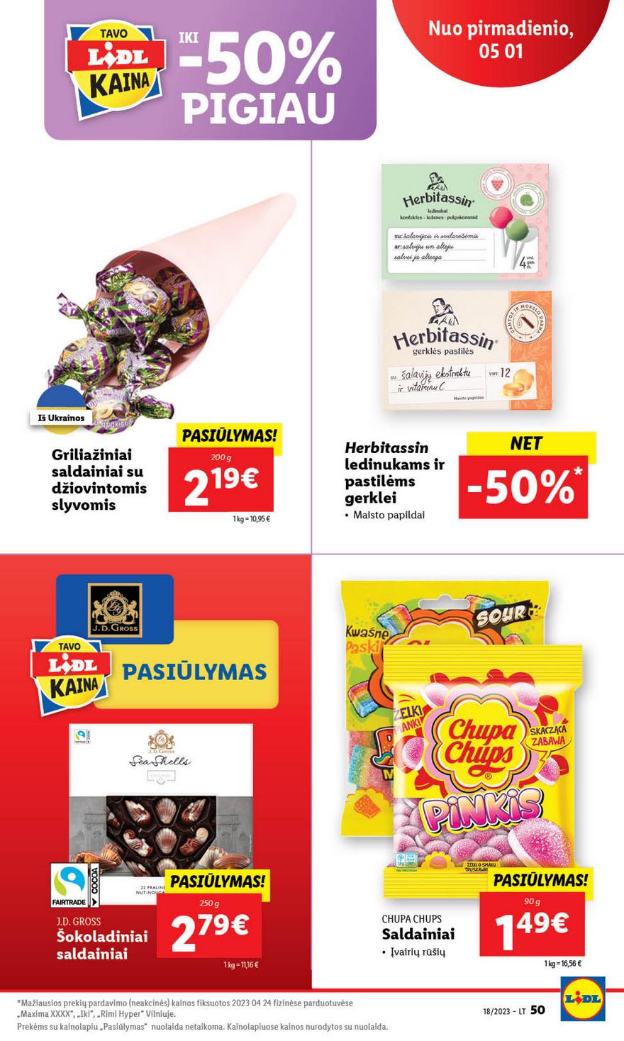 Lidl pasiūlymai akcijos nuo 
  2023-05-01 iki 
  2023-05-07 | Leidinukas.lt puslapis 50