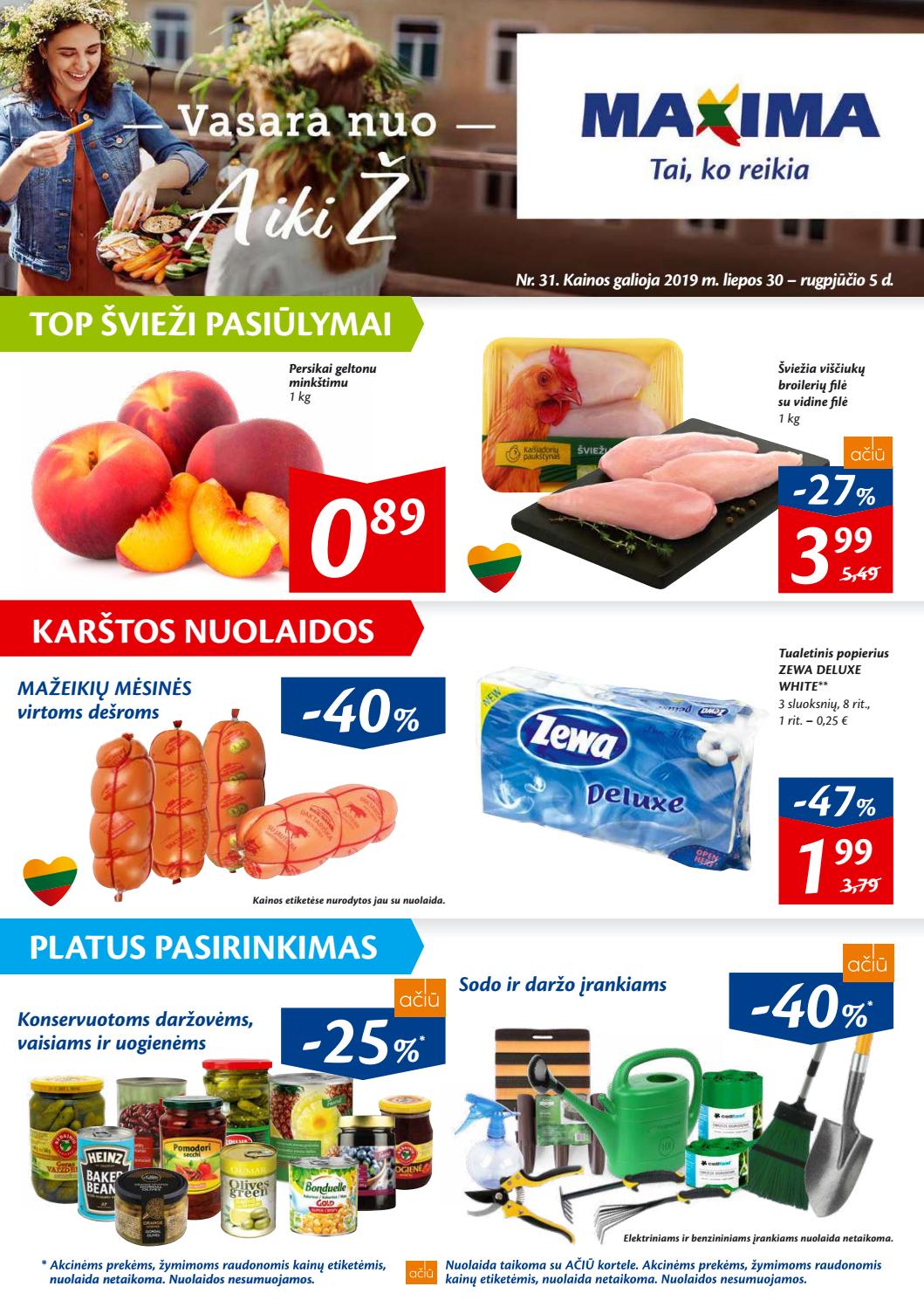 Maxima kaininis leidinys akcijos nuo 
  2019-07-30 iki 
  2019-08-05 | Leidinukas.lt puslapis 1