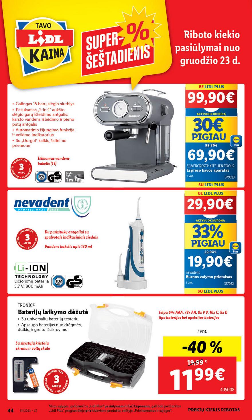 Ldil ne maisto leidinys akcijos nuo 
  2023-12-18 iki 
  2023-12-24 | Leidinukas.lt puslapis 44