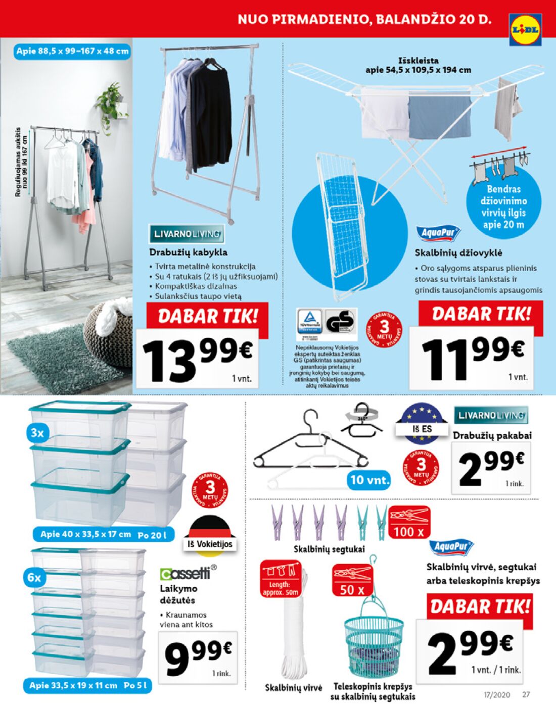 Lidl savaitinis leidinys akcijos nuo 
  2020-04-20 iki 
  2020-04-26 | Leidinukas.lt puslapis 27