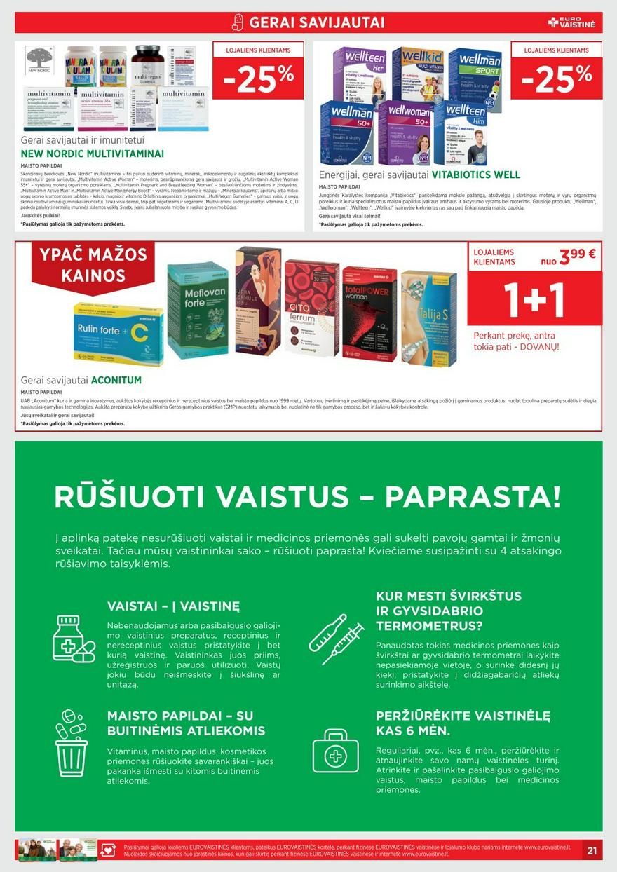 Euro vaistinė leidinys akcijos nuo 
  2023-10-01 iki 
  2023-10-30 | Leidinukas.lt puslapis 21