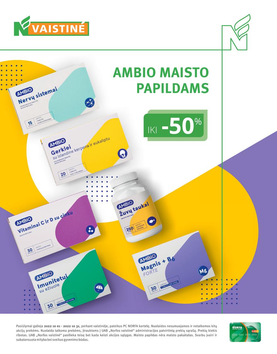 Norfos vaistinės leidinys akcijos nuo 
  2022-10-01 iki 
  2022-10-31 | Leidinukas.lt puslapis 32