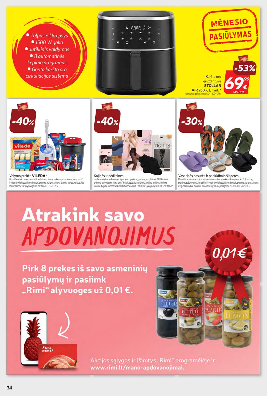 Rimi savaitinis leidinys akcijos nuo 
  2024-06-04 iki 
  2024-06-10 | Leidinukas.lt puslapis 34