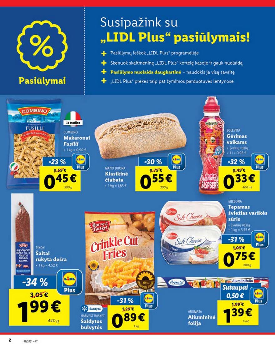 Lidl maisto prekių pasiūlymai akcijos nuo 
  2021-10-11 iki 
  2021-10-17 | Leidinukas.lt puslapis 2
