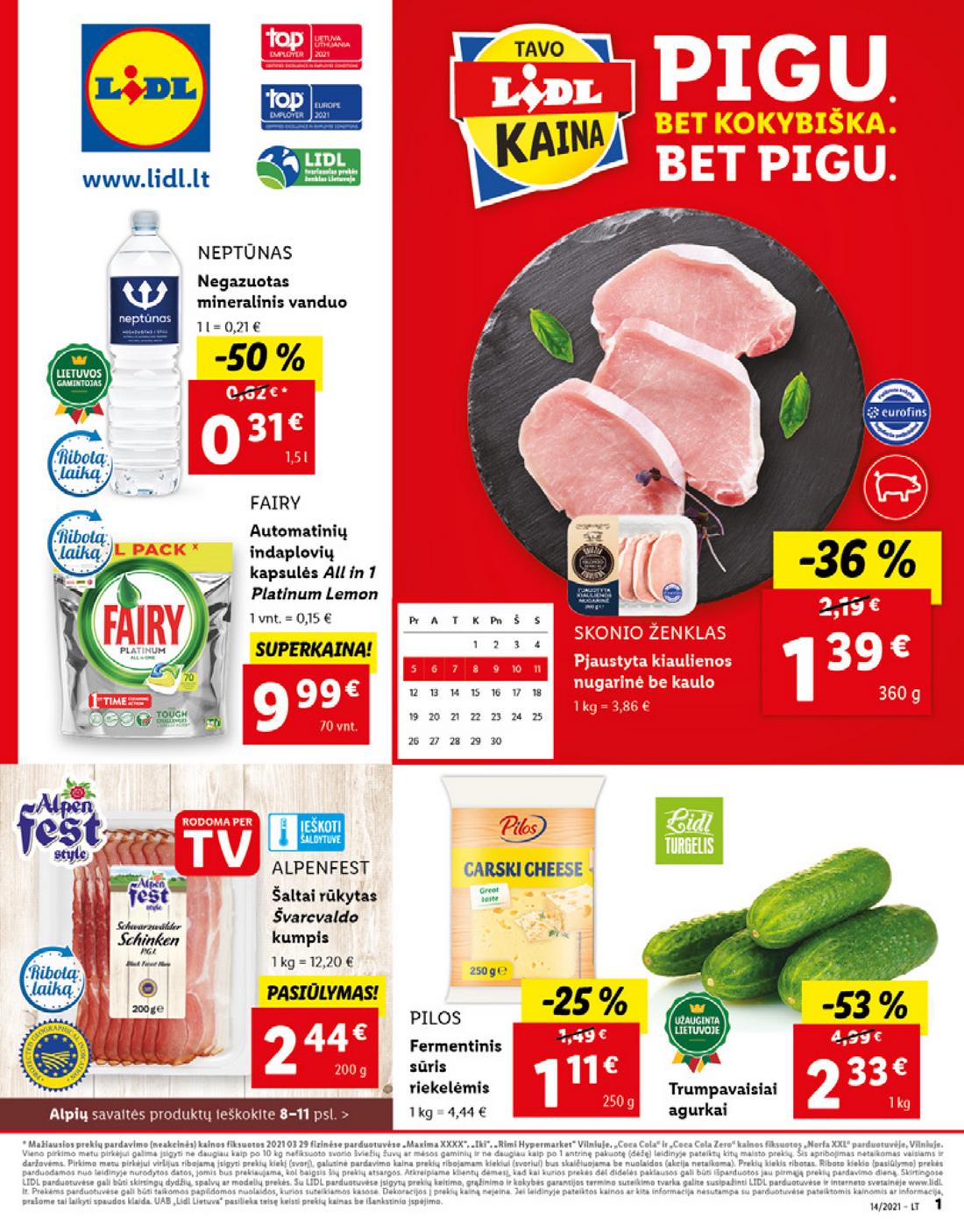 Lidl maisto prekių pasiūlymai akcijos nuo 
  2021-04-05 iki 
  2021-04-11 | Leidinukas.lt puslapis 1