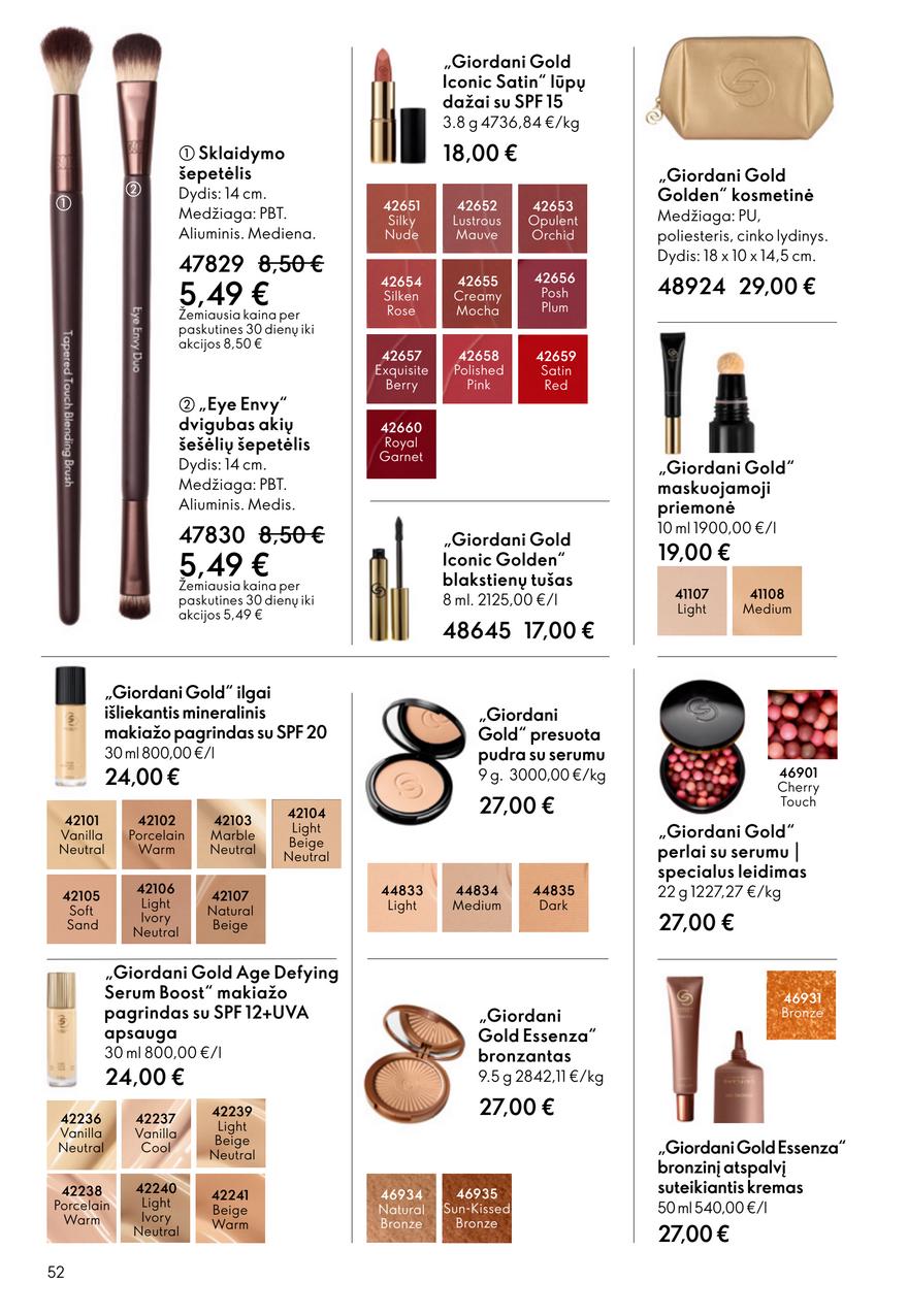 Oriflame katalogas akcijos nuo 
  2026-04-22 iki 
  2026-05-12 | Leidinukas.lt puslapis 52