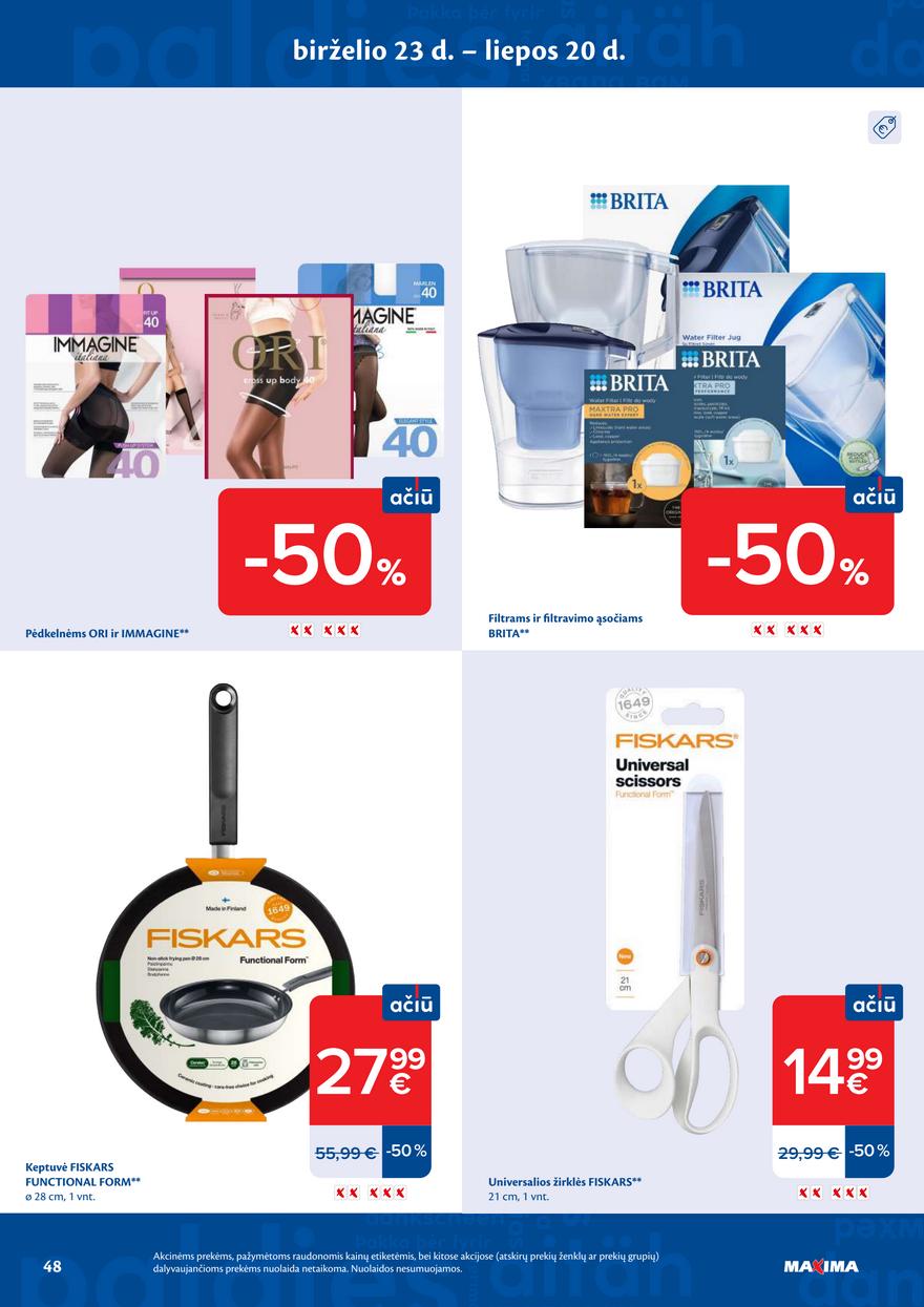 Maxima leidinys akcijos nuo 
  2026-07-14 iki 
  2026-07-20 | Leidinukas.lt puslapis 48